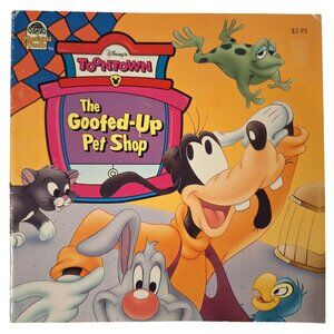 The Goofed-Up Pet Shop Disneys Toontown Vintage Book 1995 Margaret Snyder Goofy